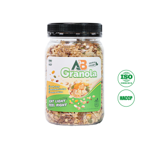 AB Granola siêu hạt ngũ cốc Mix trái cây sấy 480G vị dừa nhiệt đới