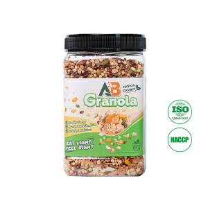 AB Granola siêu hạt ngũ cốc mix trái cây sấy 800G vị dừa nhiệt đới